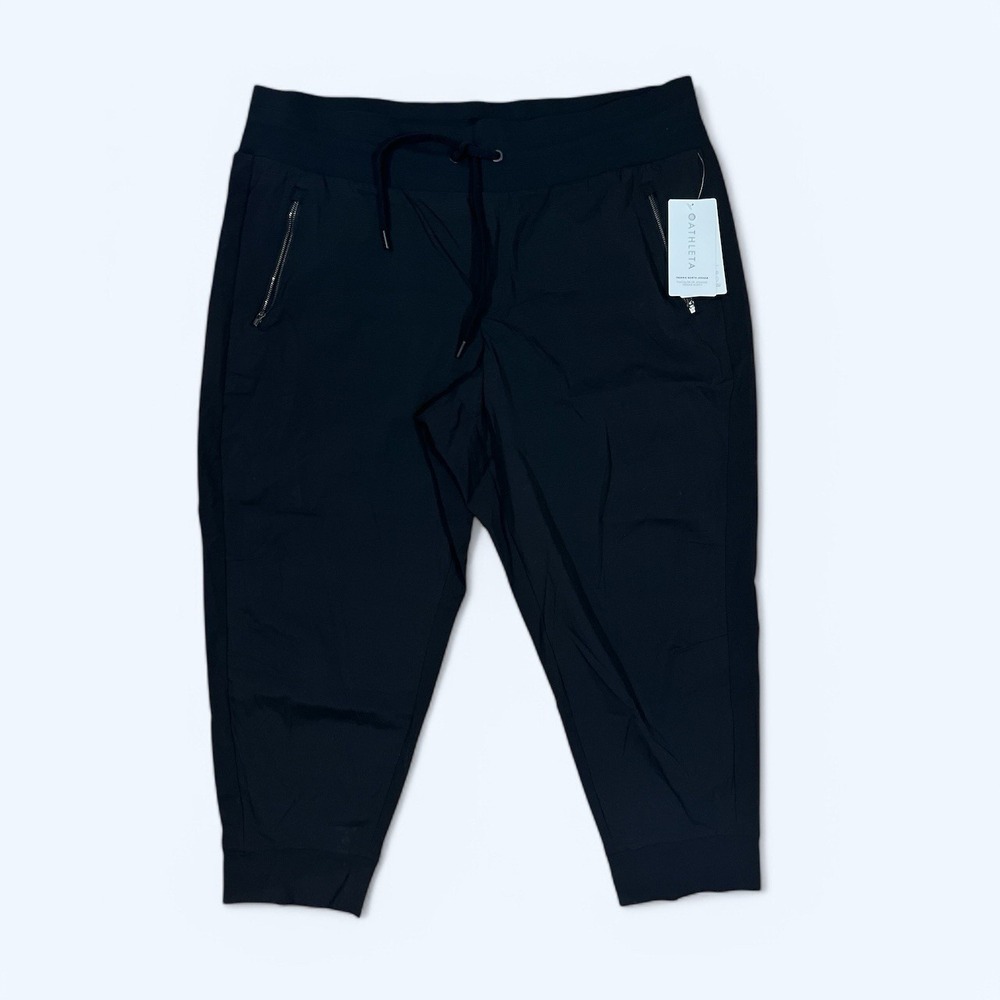 Athleta TREKKIE NORTH HIGH RISE JOGGER Size 20 Black Women's Pants $99